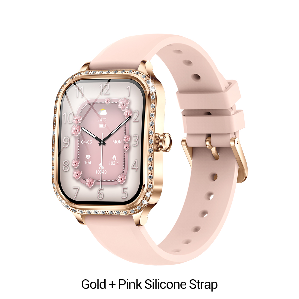 Or + bracelet en silicone rose