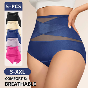 Wholesale Shaper Women Underwear <strong>Panties</strong> Full Coverage Briefs Tight Cross High <strong>Waist</strong> Tummy Control <strong>Panties</strong> In Stock - Product Image 1