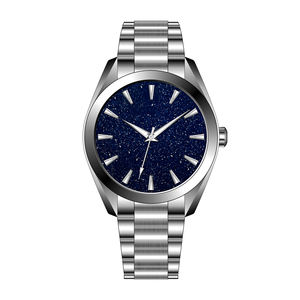 Montre pour homme de marque privée, fabricant de montres avec logo personnalisé, acier inoxydable, ronde, étanche 5ATM, <span class=keywords><strong>quartz</strong></span>, montre de luxe pour homme - Product Image 1