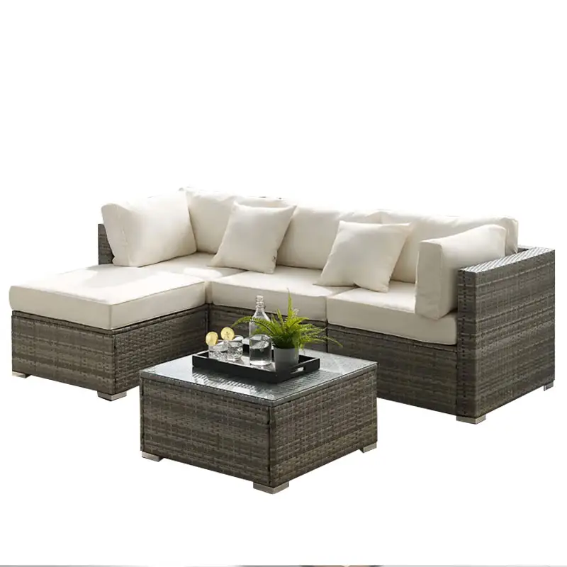 Hot sale Luxury Sectional Outdoor Furniture Sets Garden Lounge Rattan Sofas Set Patio Wicker Sofa Conversation sets