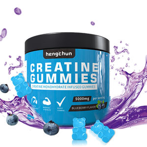 Créatine monohydrate 300 mg-5000 mg, bonbons gélifiés, compléments alimentaires pour hommes, 2 gélifiés par dose quotidienne, bienfaits pour la croissance musculaire, fabriqué en Chine (Henan) - Product Image 1