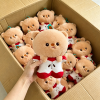 Peluches d'ours mignonnes de 8 pouces, très demandées en gros, pour machines à griffes et fournitures pour opérateurs de machines de jeu