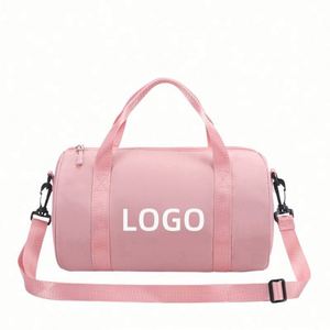 กระเป๋าเต้นสีชมพูแบบสั่งทำพิเศษสำหรับเด็กผู้หญิง - กระเป๋าออกกำลังกายสำหรับบัลเลต์ ลาติน และสตรีทแดนซ์ - Product Image 1