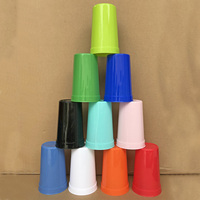 Gobelets jetables personnalisables Gobelets en plastique à paroi unique pour collation et boisson pour une fête de stade Cadeaux de marketing