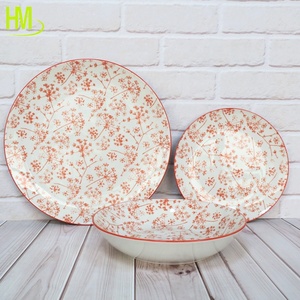 Vente en gros bon marché OEM <span class=keywords><strong>moderne</strong></span> ensemble de plateau en porcelaine <span class=keywords><strong>vaisselle</strong></span> pour cadeau avec emballage en boîte de couleur impression par tampographie - Product Image 1