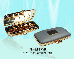 Plaza cartera retro forma de sombra de ojos caso vacío paleta de sombra de ojos de oro de sombra de ojos Etiqueta Privada de maquillaje - Product Image 4