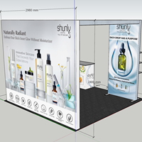 Toile de fond de salon led SEG rétro-éclairé affiche affichage boîte à lumière salon événement SEG solution stand tension led rétro-éclairé cadre de lumière