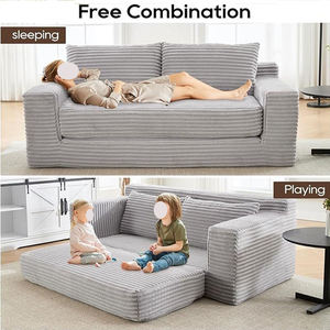 Sofá <span class=keywords><strong>Cama</strong></span> Convertible <span class=keywords><strong>en</strong></span> Forma de L, Diseño Moderno y Plegable con Espuma de Alta Densidad, Conjunto Cómodo para Sala de Estar - Product Image 5