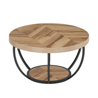 2025 Best-seller Table basse en bois convertible moderne Tables de canapé portables Conception en métal pour la maison Hôtel Meubles de salon