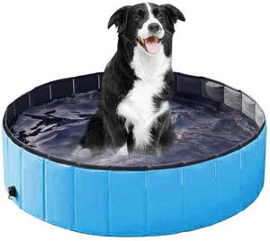 Piscine pliable pour animaux de compagnie avec des piscines pour chiens de 6 mm, antidérapantes, en PP haute résistance, en plastique dur, pliable, baignoire pour chien - Product Image 4