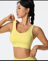 Damen Einfacher Wendbarer Sport-BH mit Hoher Unterstützung für Yoga und Fitness, Gepolsterte Cups, Verstellbare Kreuzgurte am Rücken, Atmungsaktiv und Schnelltrocknend