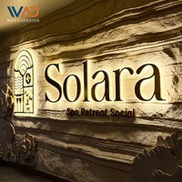Enseigne lumineuse personnalisée pour café, logo mural, lettres halo, éclairage blanc chaud, décoration lumineuse pour café, bistrot, boulangerie