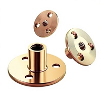 Écrous de blocage ronds à trois trous multi-finitions en zinc pour pieds de canapé, capuchons de vis métriques M6 M8 M10 M12
