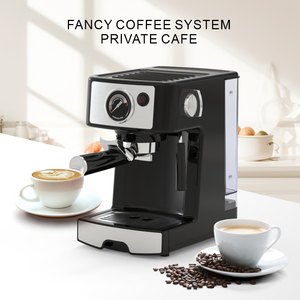 Cafetera Profesional Semiautomática con Medidor y Espumador de Leche - Product Image 5