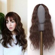 Parrucca frontale In pizzo di alta qualità per capelli sintetici resistenti al calore di piccole dimensioni con onde solide per capelli lunghi - Product Image 1