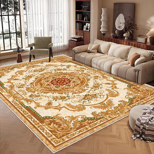 Alfombra de Estilo Europeo con Estampado Floral Rectangular, Imitación de Cachemira, Antideslizante, para Sala de Estar, Dormitorio, Decoración del Hogar H 1 - Product Image 3