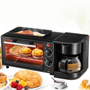Juego de utensilios de cocina 3 en 1 para el hogar, sartén eléctrica multifuncional, cafetera, tostadora para desayuno para uso en exteriores, novedad - Product Image 1