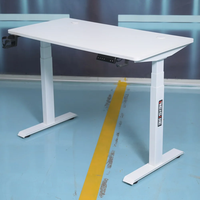 Bureau assis-debout électrique commercial Wquantum moderne en bois à double moteur, réglable en hauteur, pour bureau (3-5 ans)