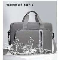 Sacoche d'ordinateur portable en tissu Oxford durable avec logo personnalisé pour hommes et femmes, sacoche d'affaires avec bandoulière, housses pour ordinateurs portables en gros