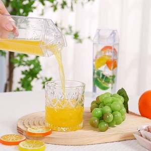 Plastic <b>Clear</b> Ready Stocks Bulk <b>With</b> Stickers 17 Oz 500 Ml 1000 Ml 500 Ml Milk Carton Water Bottle - Product Image 1