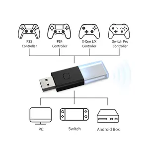 TY-1803 Bộ Thu USB Cho Switch/XBOX360 One S/X/PS5/PS4 Bộ Điều Khiển Không Dây BT 5.0 Bộ Chuyển Đổi Dongle Chơi Game