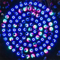 Sol lumineux interactif LED Rainbow Run avec induction automatique IP65, piste de danse pour centres commerciaux et parcs