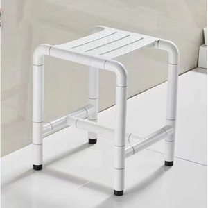 Ji Tu Armrested Shower <b>Stool</b> 201 Stainless Steel Anti Slip For Elderly And Disabled <b>Bathroom</b> Safety Equipment - Product Image 2