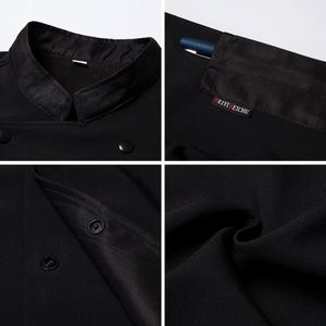 Uniformes de cuisine et de restaurant pour les employés, nouveaux modèles de vestes, manches longues, uniforme de chef personnalisé - Product Image 3