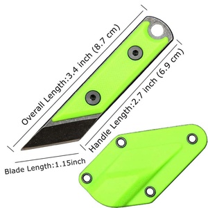 Couteau de poche pliant en acier inoxydable HK SS134 D2, manche G10, personnalisable OEM/ODM, garantie 1 an, idéal pour le camping et le bricolage - Product Image 3