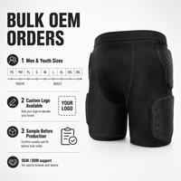 Short de compression rembourré pour la protection des cuisses, des hanches et des fesses, équipement de protection en nid d'abeille pour le football et le rugby