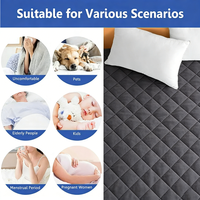 Protège-matelas matelassé imperméable de qualité supérieure, anti-acariens, anti-urine, antidérapant, housse de matelas complète