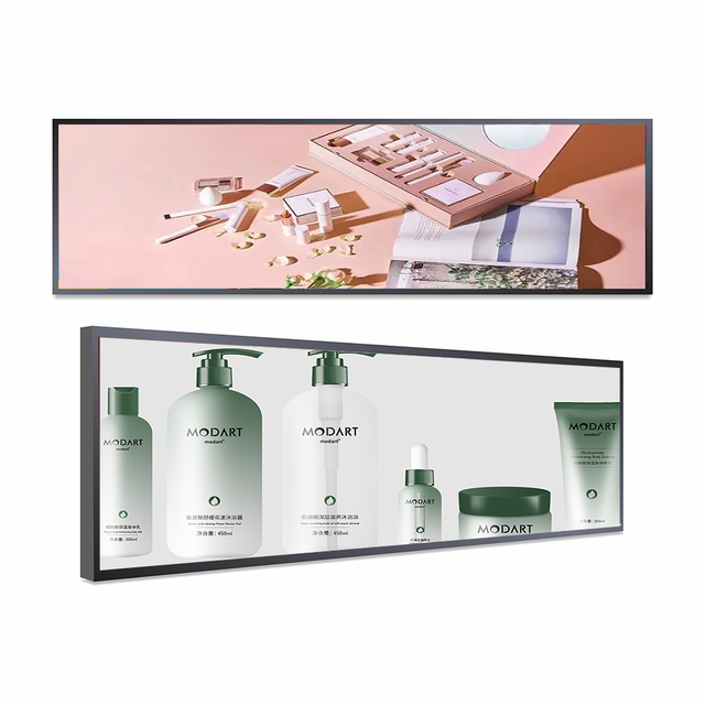 Commercial Shelf Display Screens Touchscreen SDK for Supermarkets Retail Stores Shopping Malls-Long-Format Advertising Monitors