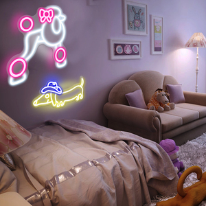 Custom Neon Sign, Personalizable Dimmable RGB Neon Light Sign, <b>Wall</b> Decor for Bedroom, Wedding, Birthday, Bar & Custom Business - Product Image 4