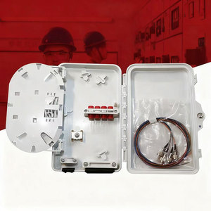 Caja de Distribución de Fibra Óptica para Exteriores, Mini, 6 Núcleos, IP65 Impermeable, Terminal de Cable FTTH, Adaptador SC/LC, Montaje en Pared - Product Image 2