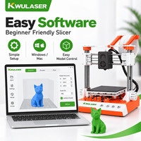 Imprimante 3D FDM portable mini, volume d'impression 100 mm, impression à une touche, buse 0,4 mm, imprimante de bureau, éducation à domicile, bricolage