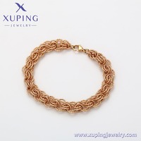 X000971586 Bijoux Xuping en gros Bracelet torsadé en corde de maïs plaqué or 18 carats, tendance et unique