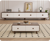 Meuble TV et Table Basse de Luxe Européen Moderne, Couleurs Personnalisables pour Salon, Salle à Manger, Petit Appartement, Usage Domestique