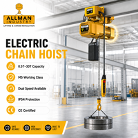 Palans électriques 2 tonnes 220V 380V 440V M5, classe de service intensif, double vitesse, vente directe usine, pour entrepôt et usine