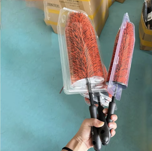 Cepillo de lavado de ruedas de coche con mango largo, cepillo para limpiar la parrilla <span class=keywords><strong>del</strong></span> <span class=keywords><strong>motor</strong></span> de coches y camiones - Product Image 5