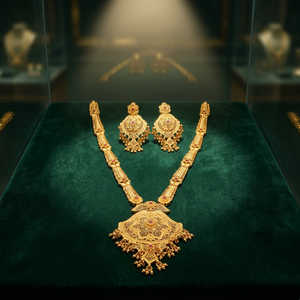 Wholesale 14K 18K 24K Gold Plated Forming Long Jewelry Set, Traditional Long Jewelry Set, Brass Gold Plated Fashion Jewelry Set. - Product Image 2