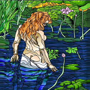 Panel de Vidrio Emplomado Personalizado con Diseño de Catedral China, para Ventana, Puerta o Pared, Estructura Sólida, Decoración Hecha a Mano - Product Image 1