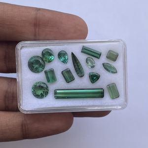 Turmalina Verde Azul Natural de 5mm, 10mm, 15mm, Forma Elegante, Facetada, Certificada por IGI, Grado AAA, Gema Suelta para Creación de Joyas, Venta al Por Mayor - Product Image 2