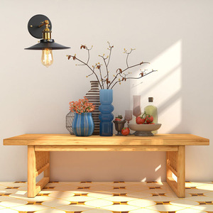 Wall <b>Lamp</b> Iron Shade E26 Incandescent Bulb <b>Switch</b> Control Industrial Style Lighting Fixture - Product Image 3