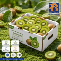 Grüne Gesundheits-Wellpappe-Box für Obst und Gemüse Versand-Geschenkverpackung mit Frische-Erhaltungsfunktion