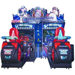 Videojuego de carreras de motos dinámico comercial alto, pantalla doble grande que funciona con monedas para parques de atracciones, más de 6 años en inglés - Product Image 5