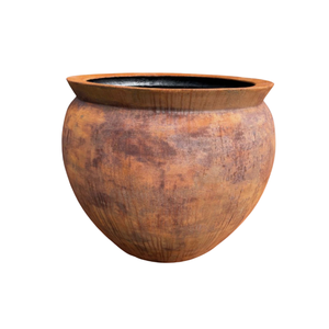 Macetas y jardineras Maceta decorativa de Estilo Vintage Maceta de fibra de vidrio de forma redonda Macetas de jardín - Product Image 2