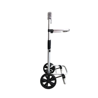 Chariot de courses pliable en alliage d'aluminium, étanche, portable, capacité 50 kg, pour courses, bagages, linge, durable