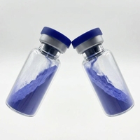 Fournisseur de poudre lyophilisée de peptide bleu de haute pureté à 99 %, 50 mg/100 mg, matière première cosmétique GHK-Cu