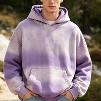 Sweat à capuche personnalisé avec logo imprimé effet délavé, impression intégrale, logo OEM, vente chaude, vêtements de rue quotidiens