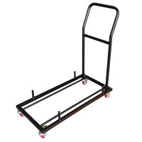 Carrito de Almacenamiento Plegable con Plataforma de Cuatro Ruedas de Acero en Forma de L, OEM